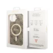 Guess hátlap, tok iPhone 15 6,1" GUHMP15SH4STW, HC MAGSAFE IML 4G, barna