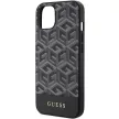 Guess GUHMP15SHGCFFSEK iPhone 13/14/15 6.1", hátlap, tok, fekete GCube csíkos MagSafe iPhone 15/14/13