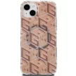 Guess IML GCube MagSafe hátlap, tok iPhone 15/14/13, barna
