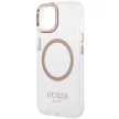 Guess hátlap, tok iPhone 15 6,1" GUHMP15SHTRMD HC Magsafe Metal Outline, arany