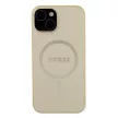 Guess iPhone 15 Saffiano MagSafe (GUHMP15SPSAHMCB) MagSafe hátlap, tok, arany