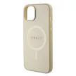Guess iPhone 15 Saffiano MagSafe (GUHMP15SPSAHMCB) MagSafe hátlap, tok, arany