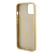 Guess iPhone 15 Saffiano MagSafe (GUHMP15SPSAHMCB) MagSafe hátlap, tok, arany