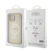 Guess iPhone 15 Saffiano MagSafe (GUHMP15SPSAHMCB) MagSafe hátlap, tok, arany