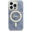 Guess GUHMP15XH4STB IML 4G MagSafe iPhone 15 Pro Max 6.7", hátlap, tok, kék