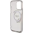 Guess GUHMP15XHFWFCK iPhone 15 Pro Max 6.7" hátlap, tok IML Flowers Wreatch MagSafe, fekete