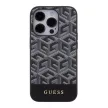 Guess GCube Stripes MagSafe hátlap, tok iPhone 15 Pro Max, fekete