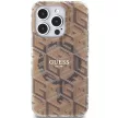 Guess IML GCube MagSafe hátlap, tok iPhone 15 Pro Max, barna