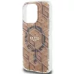 Guess IML GCube MagSafe hátlap, tok iPhone 15 Pro Max, barna
