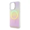 Guess GUHMP15XHITSP iPhone 15 Pro Max 6.7" hátlap, tok IML Iridescent MagSafe, rózsaszín