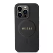 Guess GUHMP15XPSAHMCK iPhone 15 Pro Max 6.7" hátlap, tok Saffiano MagSafe, fekete