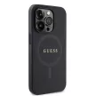 Guess GUHMP15XPSAHMCK iPhone 15 Pro Max 6.7" hátlap, tok Saffiano MagSafe, fekete