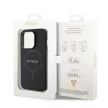 Guess GUHMP15XPSAHMCK iPhone 15 Pro Max 6.7" hátlap, tok Saffiano MagSafe, fekete