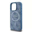 Guess GUHMP16LG4GFRB iPhone 16 Pro 6.3" niebieski/kék keménytok 4G Ring Classic Logo MagSafe klasszikus logó
