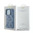 Guess GUHMP16LG4GFRB iPhone 16 Pro 6.3" niebieski/kék keménytok 4G Ring Classic Logo MagSafe klasszikus logó