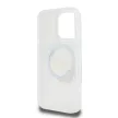 Guess IML Flowers Wreath iPhone 16 Pro MagSafe GUHMP16LHFWFCT kemény hátlap tok, átlátszó