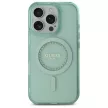 Guess IML Rhinestones MagSafe iPhone 16 Pro GUHMP16LPFTDTEN hátlap tok, zöld