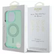 Guess IML Rhinestones MagSafe iPhone 16 Pro GUHMP16LPFTDTEN hátlap tok, zöld