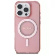 Guess iPhone 16 Pro Magsafe IML Rhinestones (GUHMP16LPFTDTEP) MagSafe hátlap, tok, rózsaszín