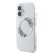 Guess iPhone 16 Plus Magsafe IML Flowers Wreath (GUHMP16MHFWFCT) MagSafe hátlap, tok, átlátszó