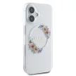 Guess iPhone 16 Plus Magsafe IML Flowers Wreath (GUHMP16MHFWFCT) MagSafe hátlap, tok, átlátszó
