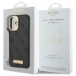 Guess iPhone 16 Plus Magsafe 4G Logo Plate (GUHMP16MU4GPRK) MagSafe hátlap, tok, fekete