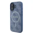 Guess GUHMP16SG4GFRB iPhone 16 6.1" niebieski/kék keménytok 4G Ring Classic Logo MagSafe klasszikus gyűrűje