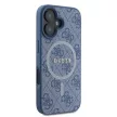 Guess GUHMP16SG4GFRB iPhone 16 6.1" niebieski/kék keménytok 4G Ring Classic Logo MagSafe klasszikus gyűrűje