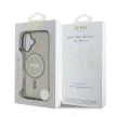 Guess GUHMP16SHFGEREK iPhone 16 6.1" fekete/fekete keménytok IML csillogó kör MagSafe