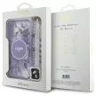 Guess iPhone 16 Magsafe IML Flowers With Pearl Strap (GUHMP16SHFWBRCESU) MagSafe hátlap, tok, lila