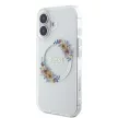 Guess IML Flowers Wreath iPhone 16 MagSafe GUHMP16SHFWFCT hátlap tok, átlátszó