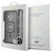 Guess iPhone 16 Magsafe IML Glitter With Pearl Strap (GUHMP16SHGCRELSK) MagSafe hátlap, tok, fekete