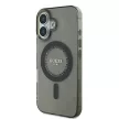 Guess GUHMP16SPFTDTEK iPhone 16 6.1" fekete/fekete keménytok IML Strassz MagSafe