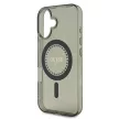 Guess GUHMP16SPFTDTEK iPhone 16 6.1" fekete/fekete keménytok IML Strassz MagSafe
