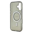 Guess GUHMP16SPFTDTEK iPhone 16 6.1" fekete/fekete keménytok IML Strassz MagSafe