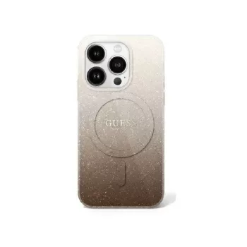   Guess iPhone 16 Pro Max Magsafe IML Glitter Gradient (GUHMP16XHGRCELW) MagSafe hátlap, tok, barna