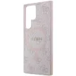 Guess 4G Collection Leather Metal Logo MagSafe GUHMS24LG4GFRP hátlap, tok Samsung Galaxy S24 Ultra, rózsaszín