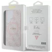 Guess 4G Collection Leather Metal Logo MagSafe GUHMS24LG4GFRP hátlap, tok Samsung Galaxy S24 Ultra, rózsaszín