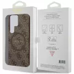 Guess GUHMS24LG4GFRW 4G Collection Leather Metal Logo MagSafe hátlap, tok Samsung Galaxy S24 Ultra, barna