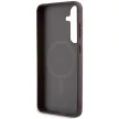 Guess GUHMS24MG4GFRW 4G Collection Leather Metal Logo MagSafe hátlap, tok Samsung Galaxy S24 Plus, barna