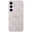 Guess 4G Collection Leather Metal Logo MagSafe hátlap, tok Samsung Galaxy S24 GUHMS24SG4GFRP, rózsaszín
