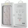 Guess 4G Collection Leather Metal Logo MagSafe hátlap, tok Samsung Galaxy S24 GUHMS24SG4GFRP, rózsaszín