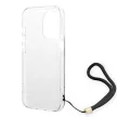 Guess GUOHCP14LH4STK iPhone 14 Pro 6.1 " hátlap, tok 4G Print Strap, fekete
