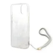 Guess GUOHCP14MHFLSU iPhone 14 Plus 6.7 " hátlap, tok Flower Strap, lila