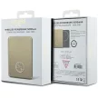 Guess 4G Strassed Metal Logo MagSafe Powerbank (GUPBM5AL4DMK) MagSafe kompatibilis hordozható külső akkumulátor és vezeték nélküli töltő, 5000 mAh, 15W, rozéarany
