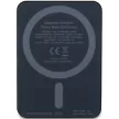 Guess 4G Strassed Metal Logo MagSafe Powerbank (GUPBM5AL4DMK) MagSafe kompatibilis hordozható külső akkumulátor és vezeték nélküli töltő, 5000 mAh, 15W, fekete