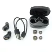 Guess vezeték nélküli headset, fülhallgató, töltő (GUTWSJL4GBK) tokkal, fekete
