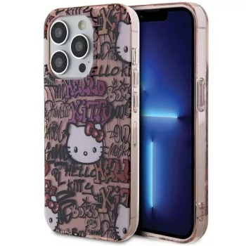   Hello Kitty IML Tags Graffiti case for iPhone 13 Pro/13 tok, rózsaszín