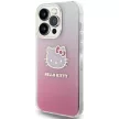Hello Kitty IML Gradient Electrop Kitty Head case for iPhone 13 Pro Max tok, rózsaszín