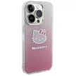 Hello Kitty IML Gradient Electrop Kitty Head case for iPhone 13 Pro Max tok, rózsaszín